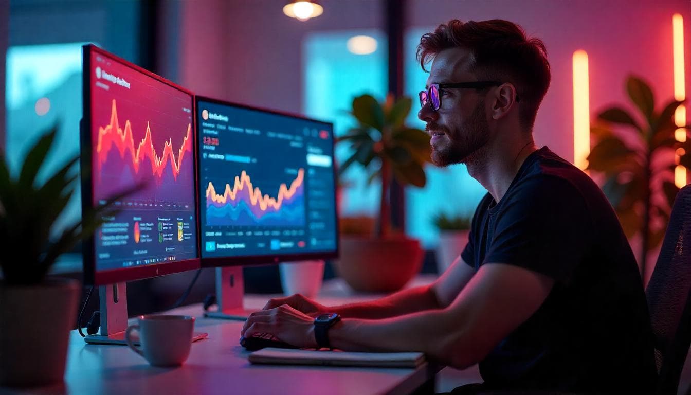 Digital marketer at work